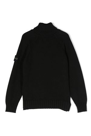 black cotton jumper STONE ISLAND KIDS | 7916504A2V0029